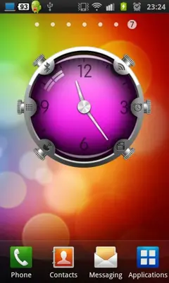 Colorful Glass Clock android App screenshot 3